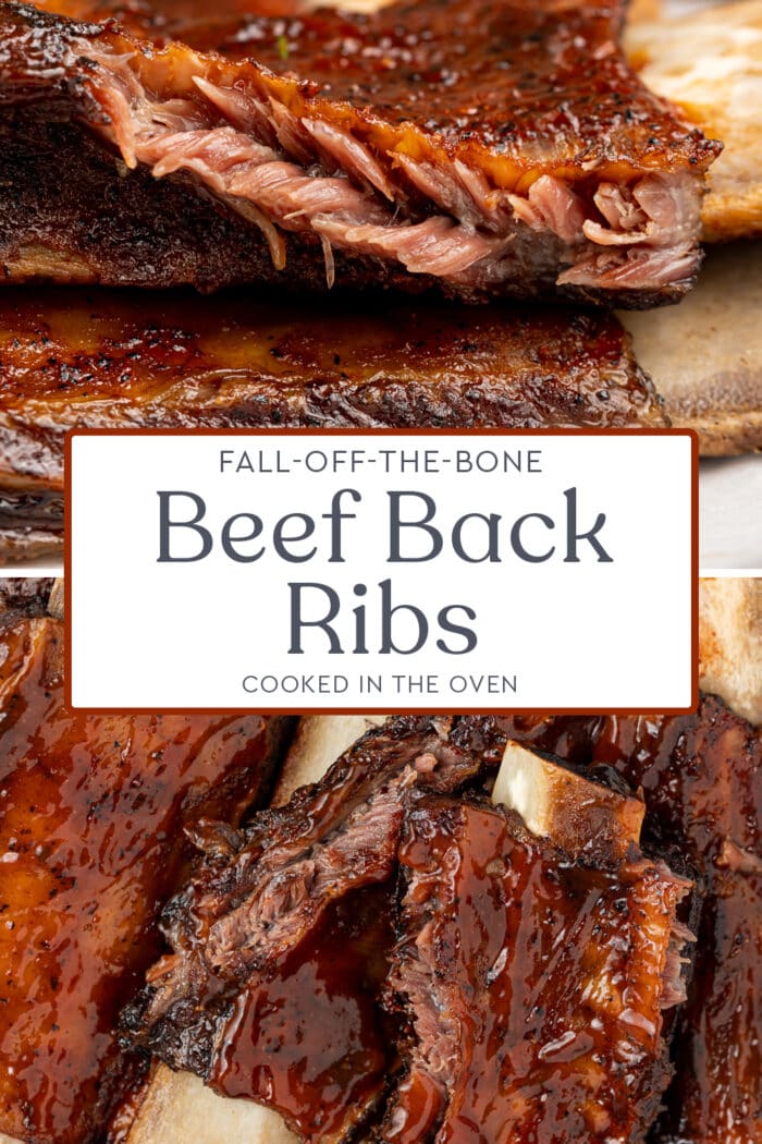 Pin graphic for beef back ribs