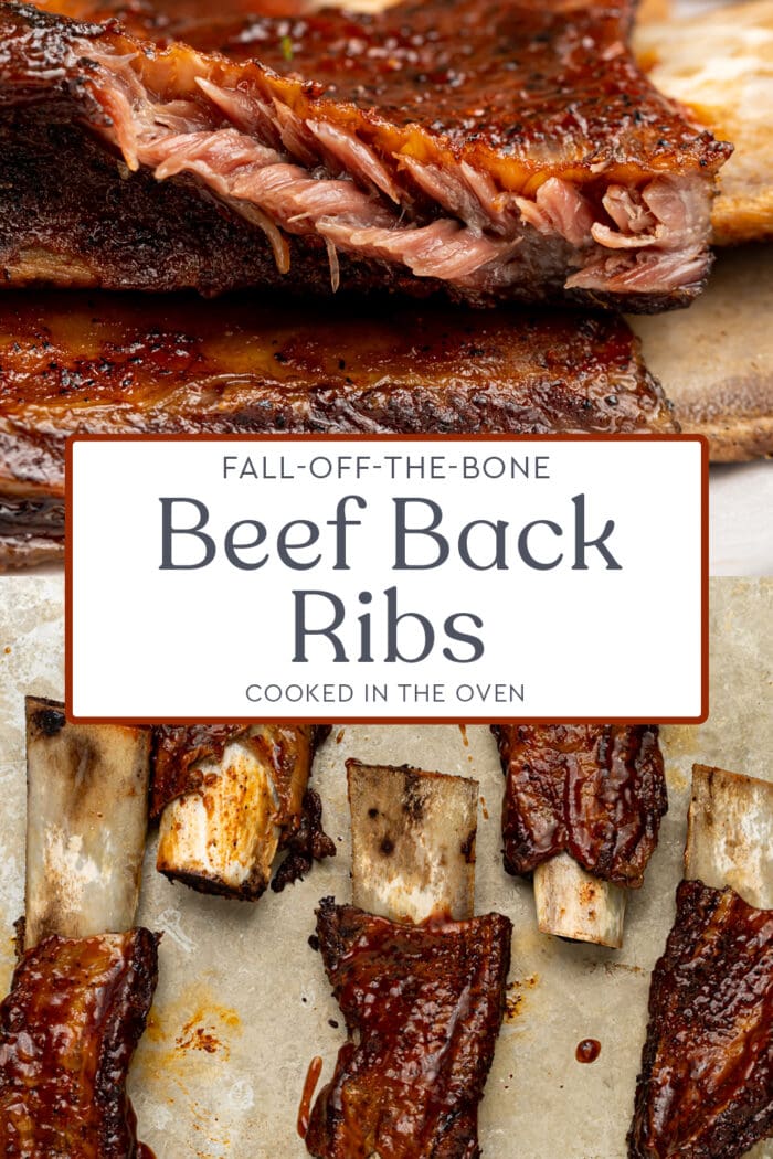 Pin graphic for beef back ribs