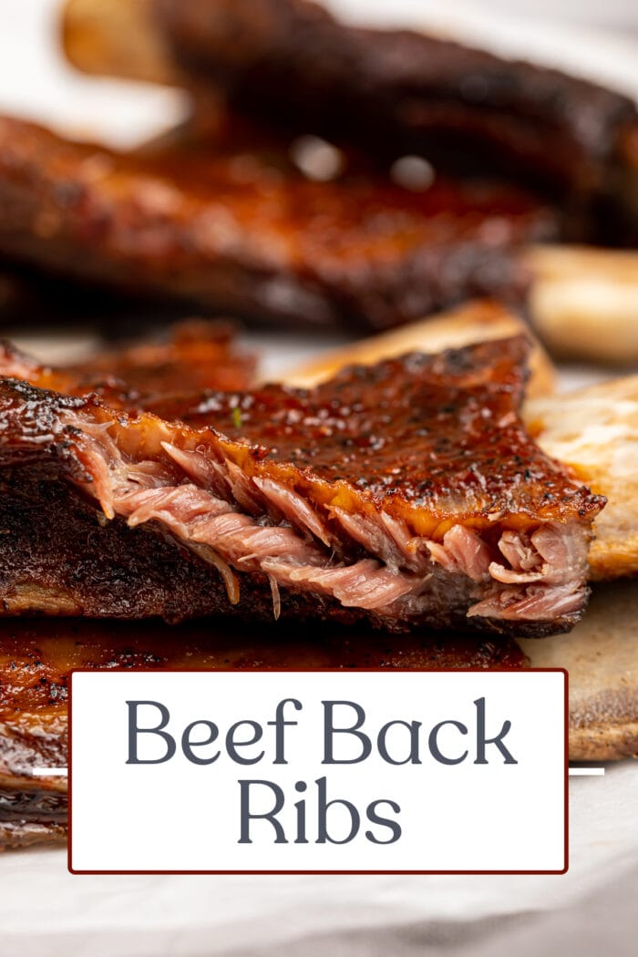 Pin graphic for beef back ribs