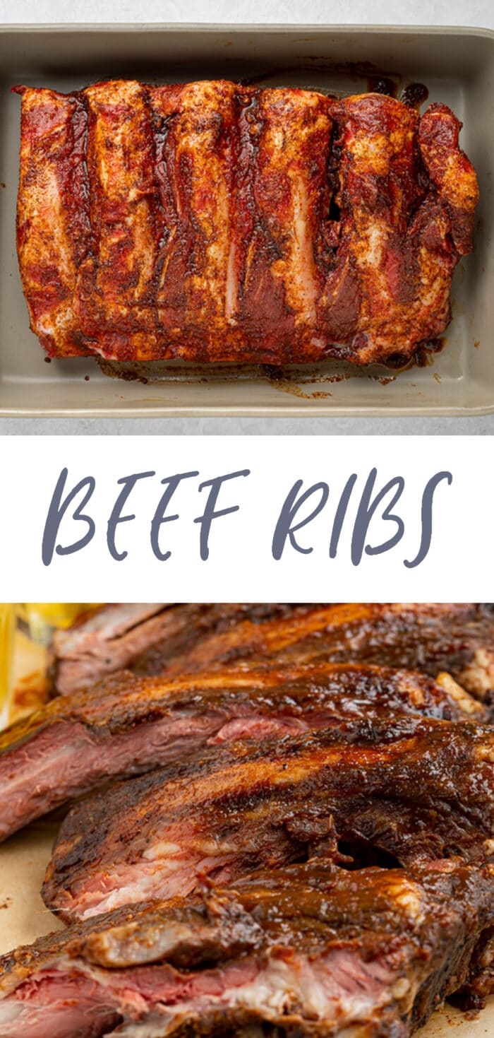 Pin graphic for beef ribs