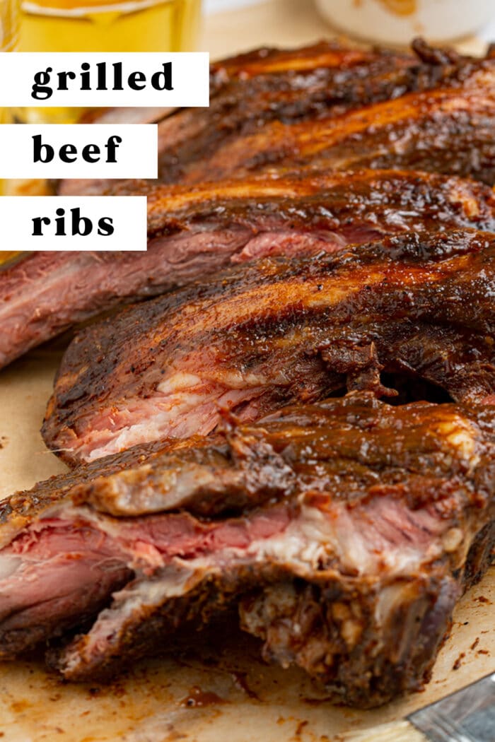Pin graphic for beef ribs