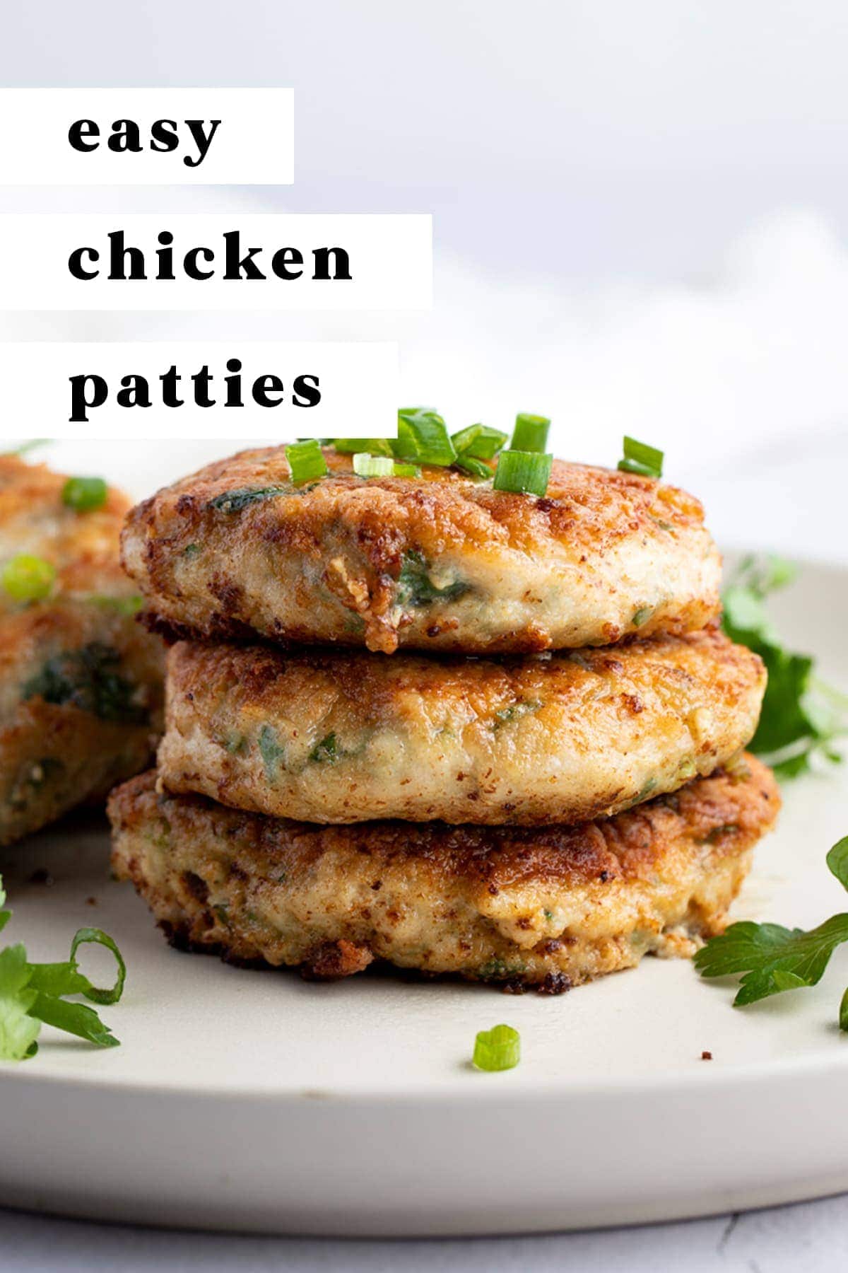 Pan-Fried Chicken Patties - 40 Aprons