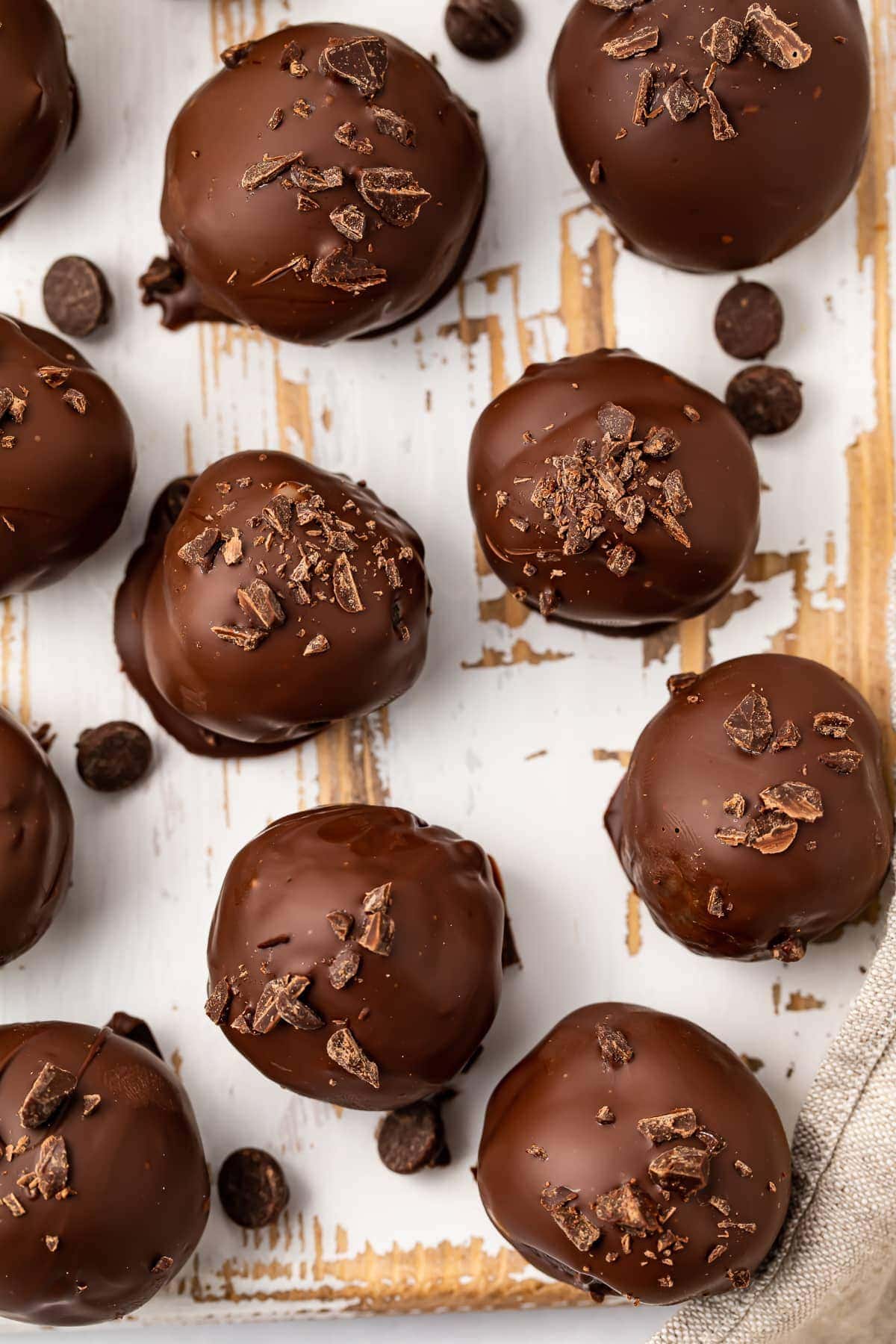 keto cake balls on parchment paper