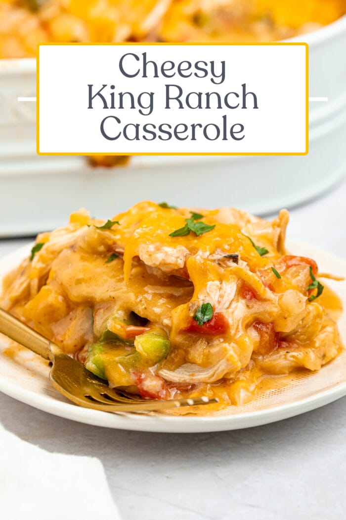 Pin graphic for king ranch casserole