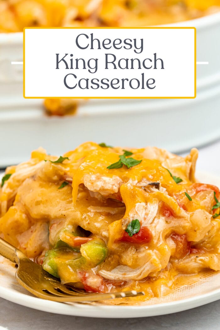 Pin graphic for king ranch casserole