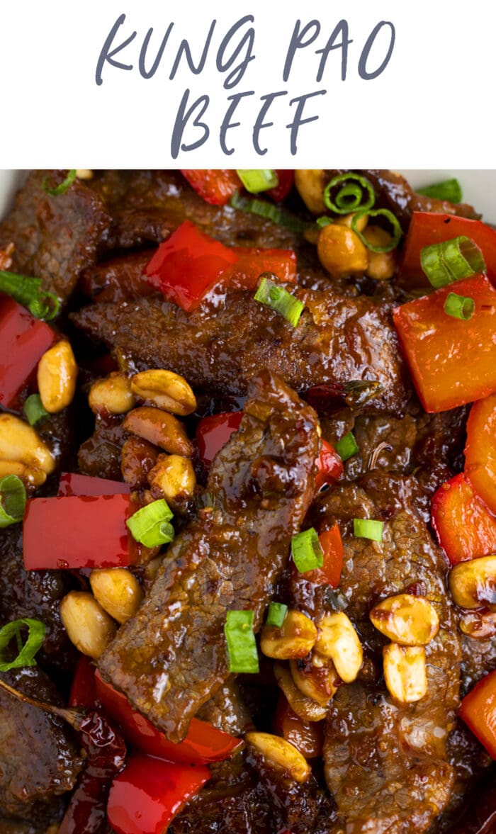 Pin graphic for kung pao beef
