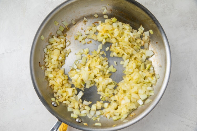 Garlic in large saucepan