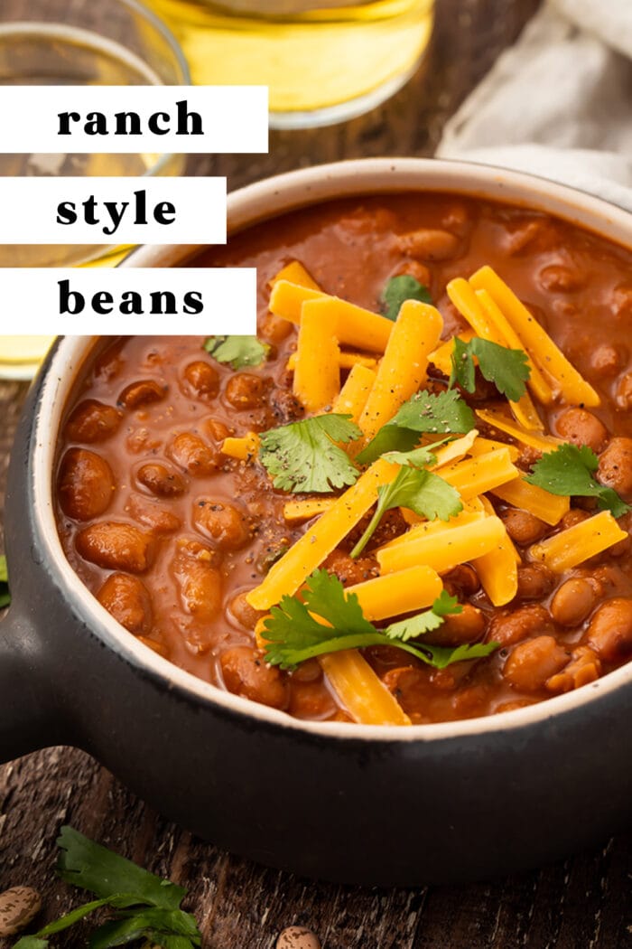 Pin graphic for ranch style beans