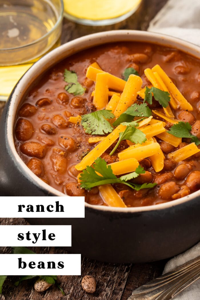 Pin graphic for ranch style beans