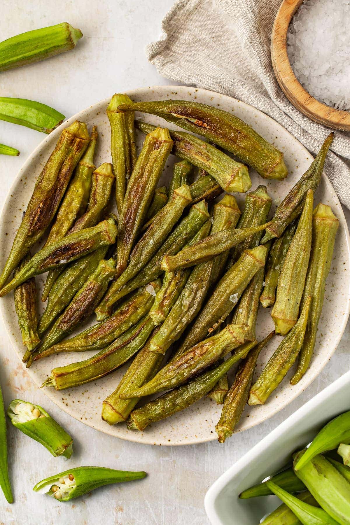 Oven Roasted Okra - 40 Aprons