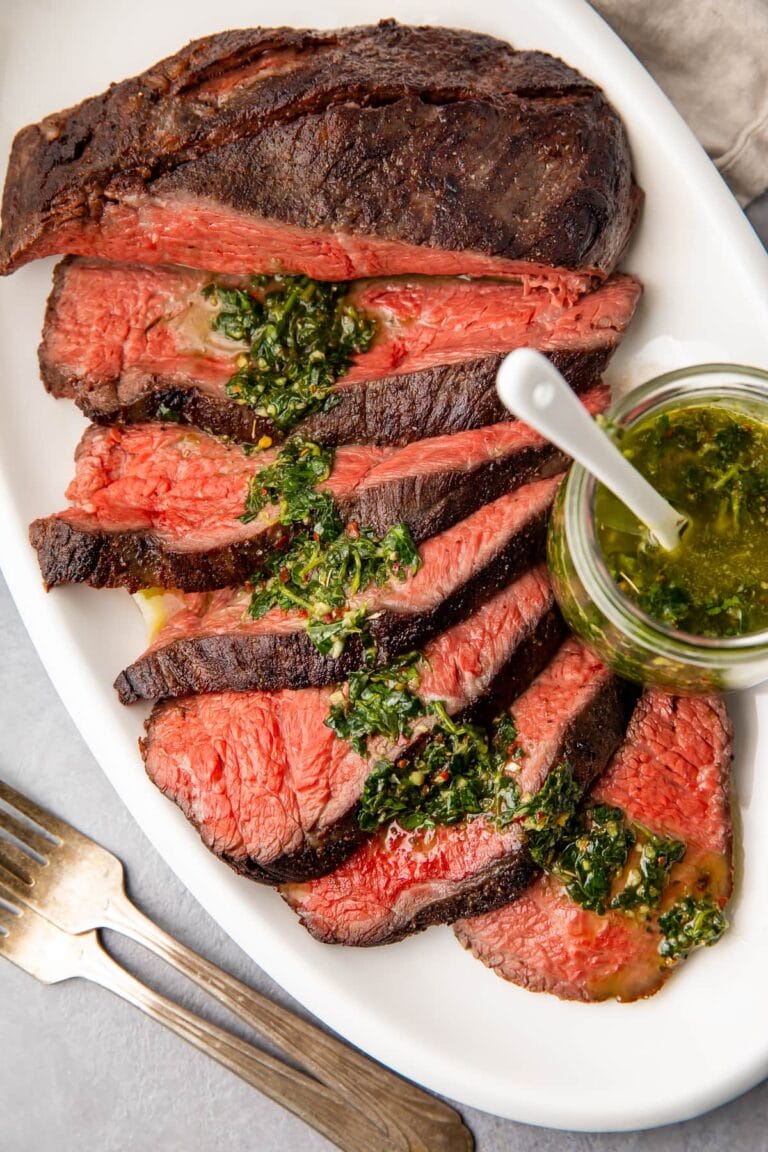 Sous Vide Tri Tip with Easy Chimichurri Sauce