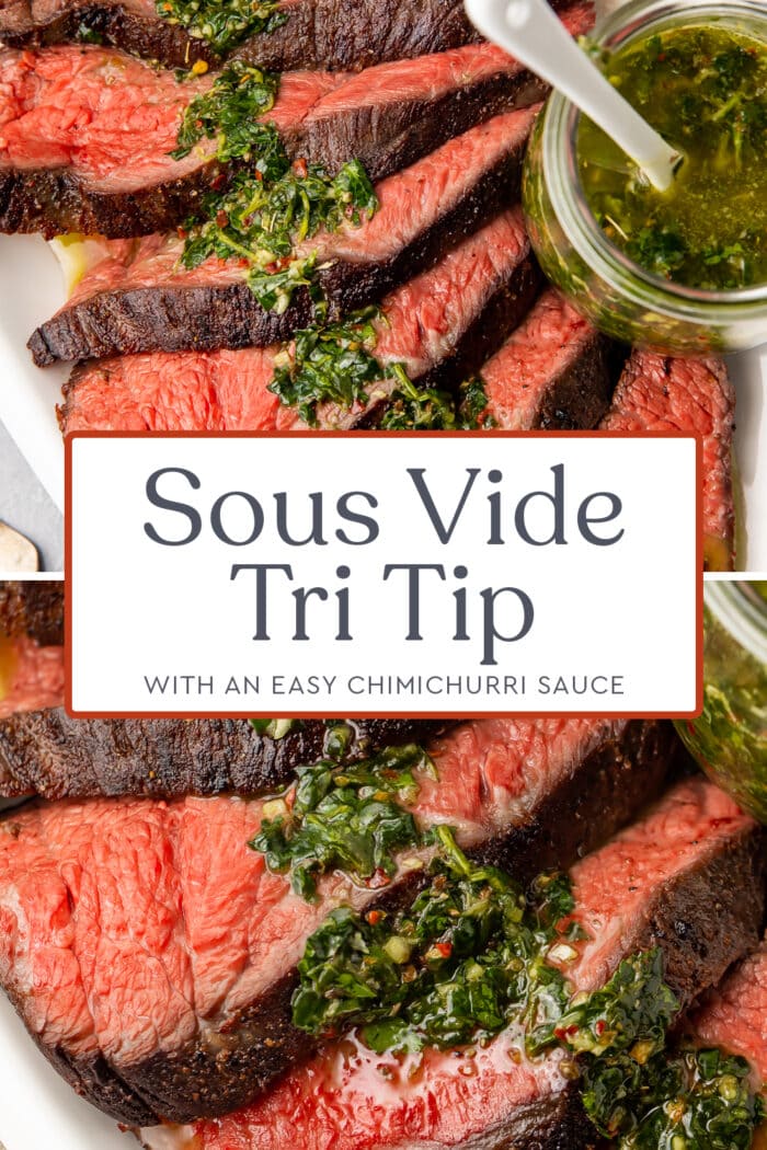 Pin graphic for sous vide tri tip