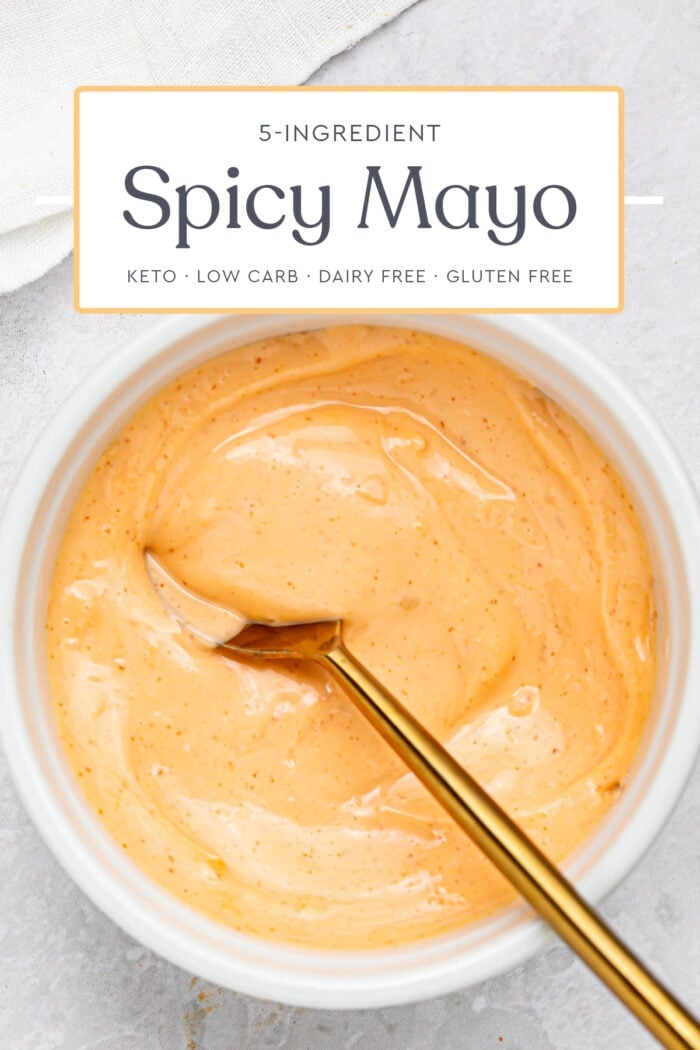 Pin graphic for spicy mayo