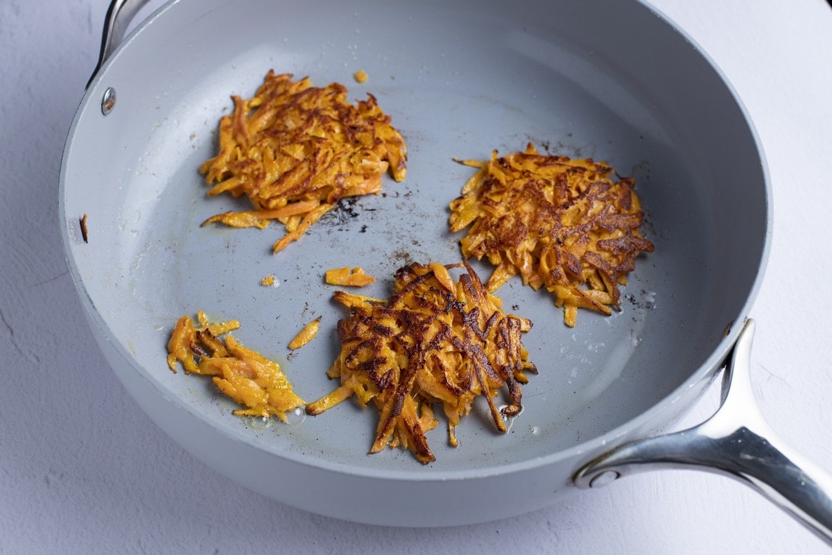 Whole 30, Paleo Crispy Air Fryer Sweet Potato Hash Browns