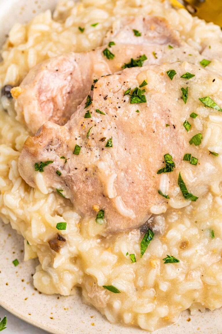 Easy Baked Pork Chops and Rice
