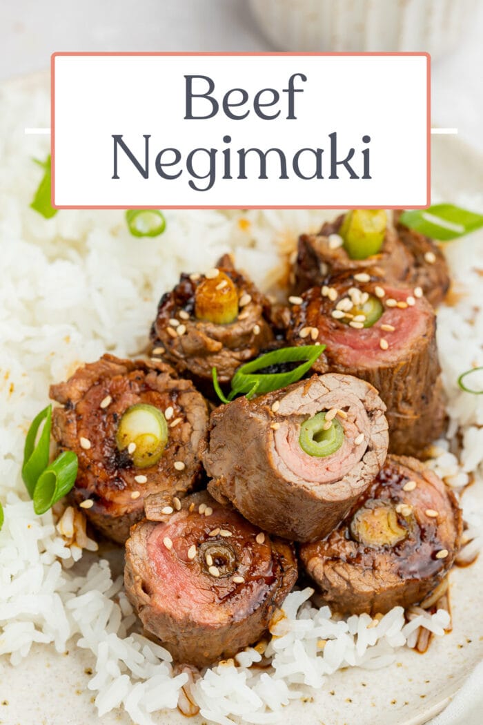 Pin graphic for beef negimaki