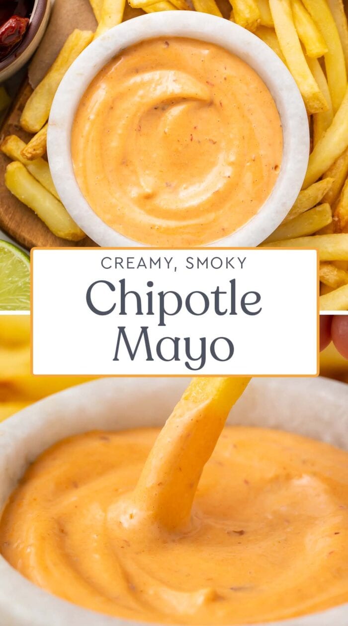 Pin graphic for chipotle mayo