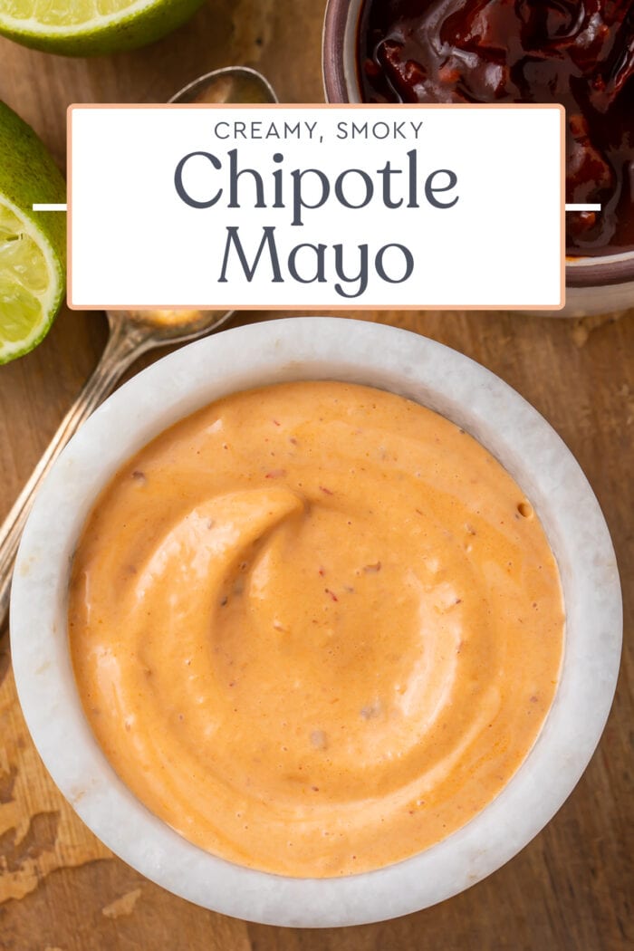 Pin graphic for chipotle mayo