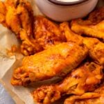 Instant Pot chicken wings close up