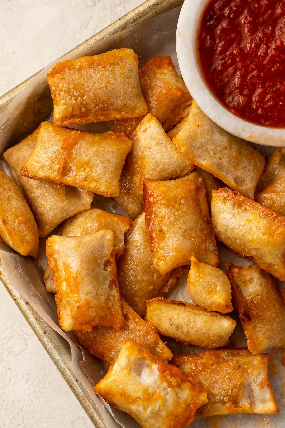 Perfectly Cooked Pizza Rolls in the Air Fryer - 40 Aprons