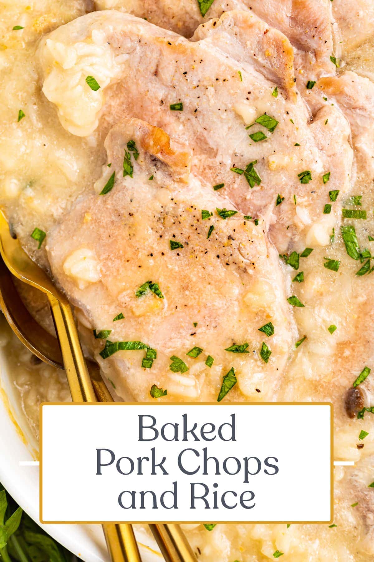 Super Easy Baked Pork Chops and Rice - 40 Aprons