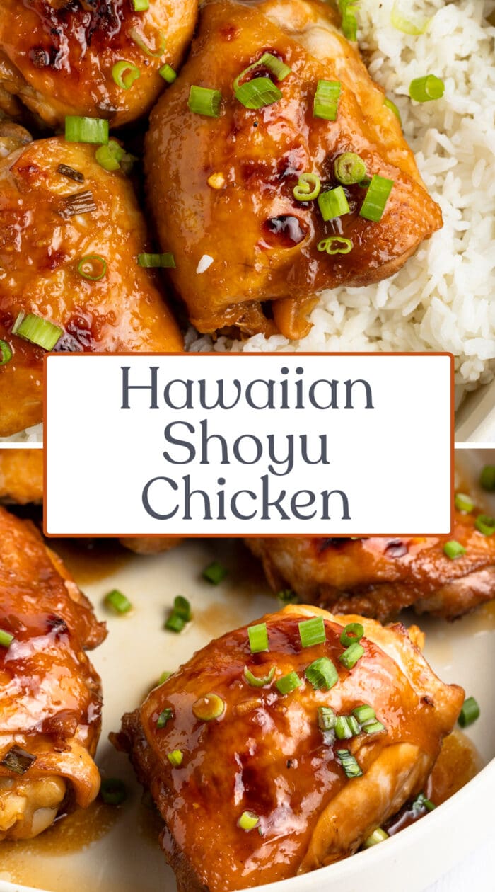 Pin graphic for shoyu chicken