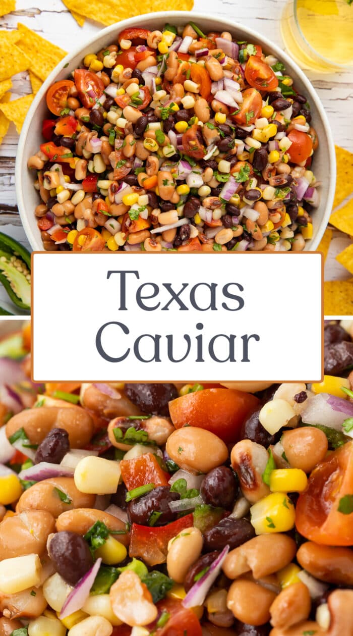 Pin graphic for Texas caviar