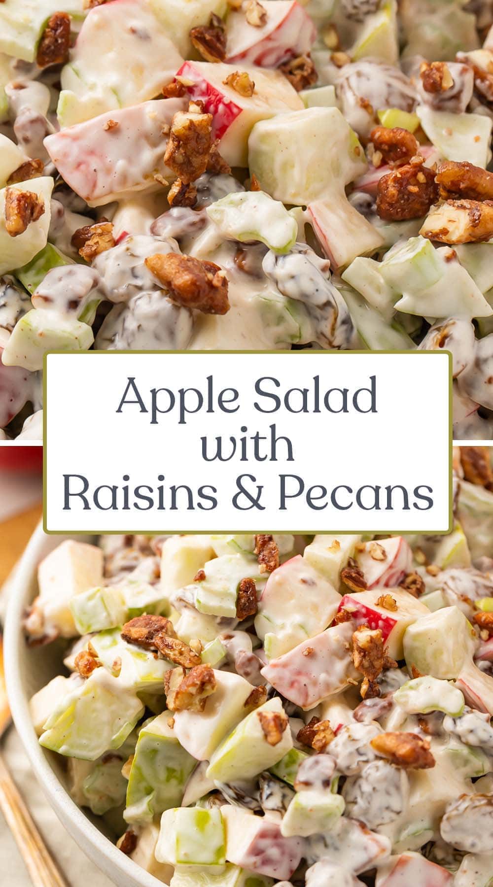 Crisp Apple Salad with Raisins and Pecans - 40 Aprons