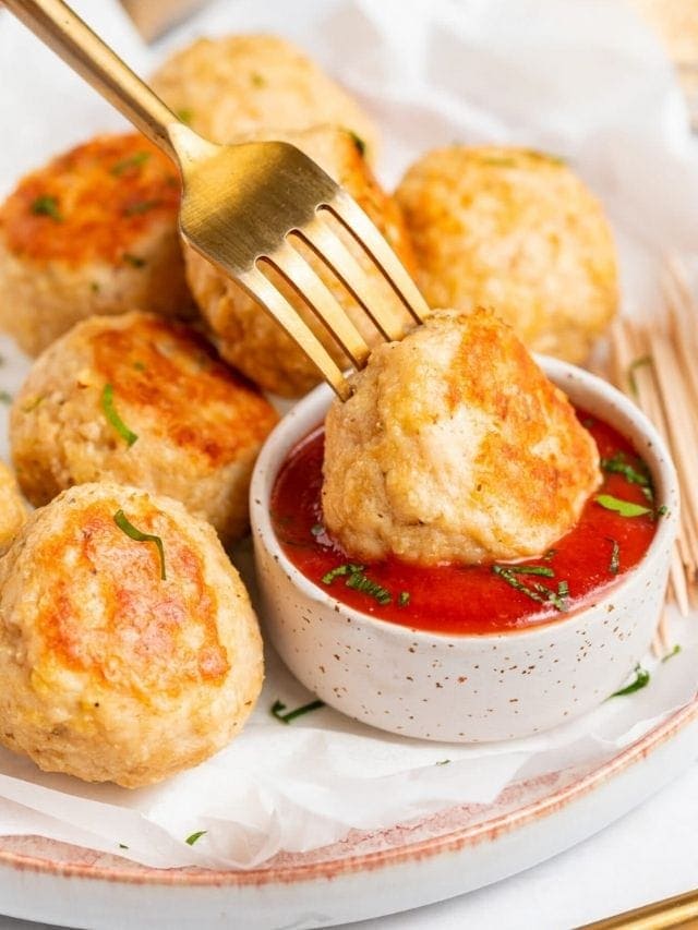 Baked Chicken Meatballs Recipe