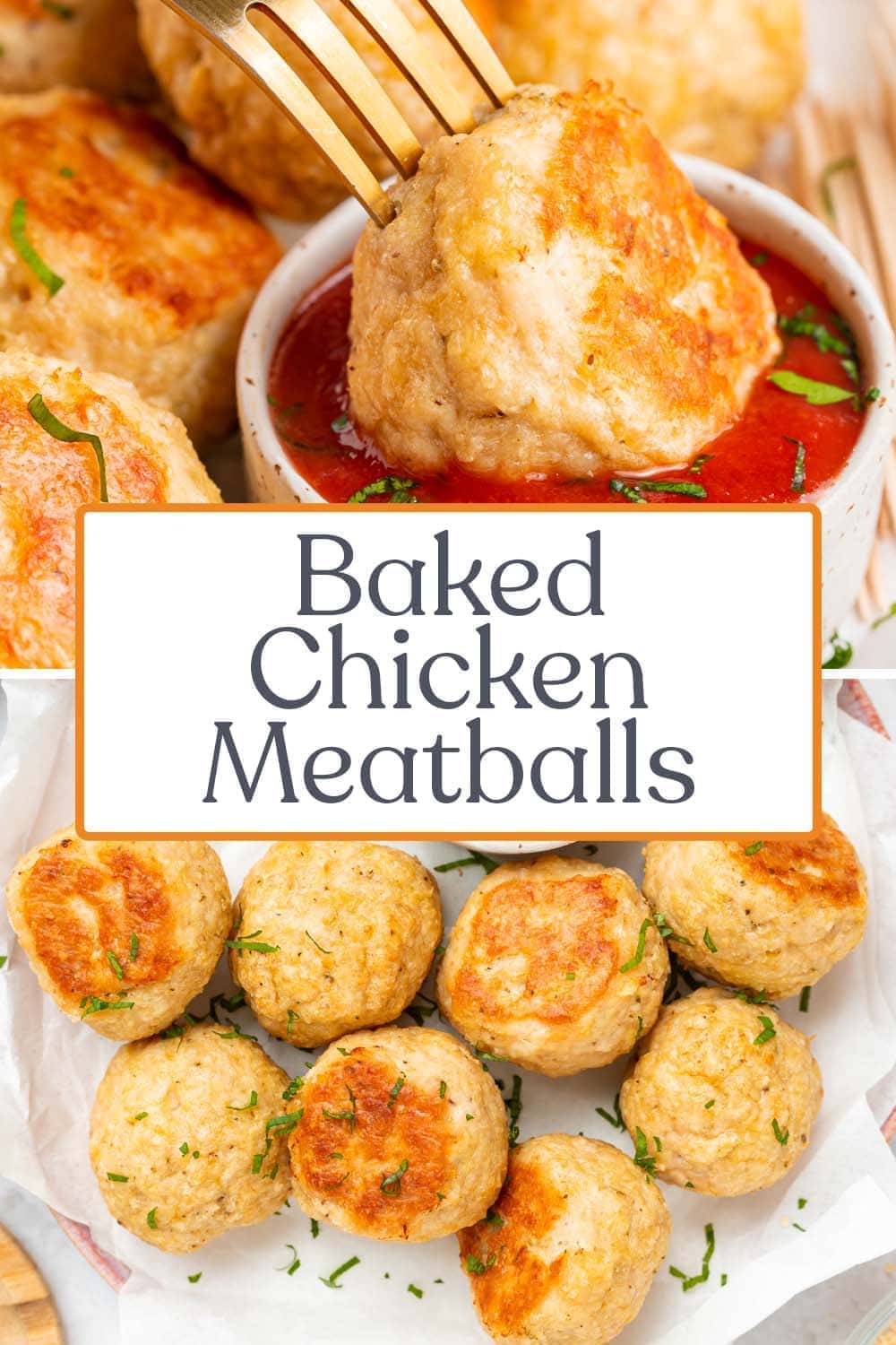 Baked Chicken Meatballs - 40 Aprons