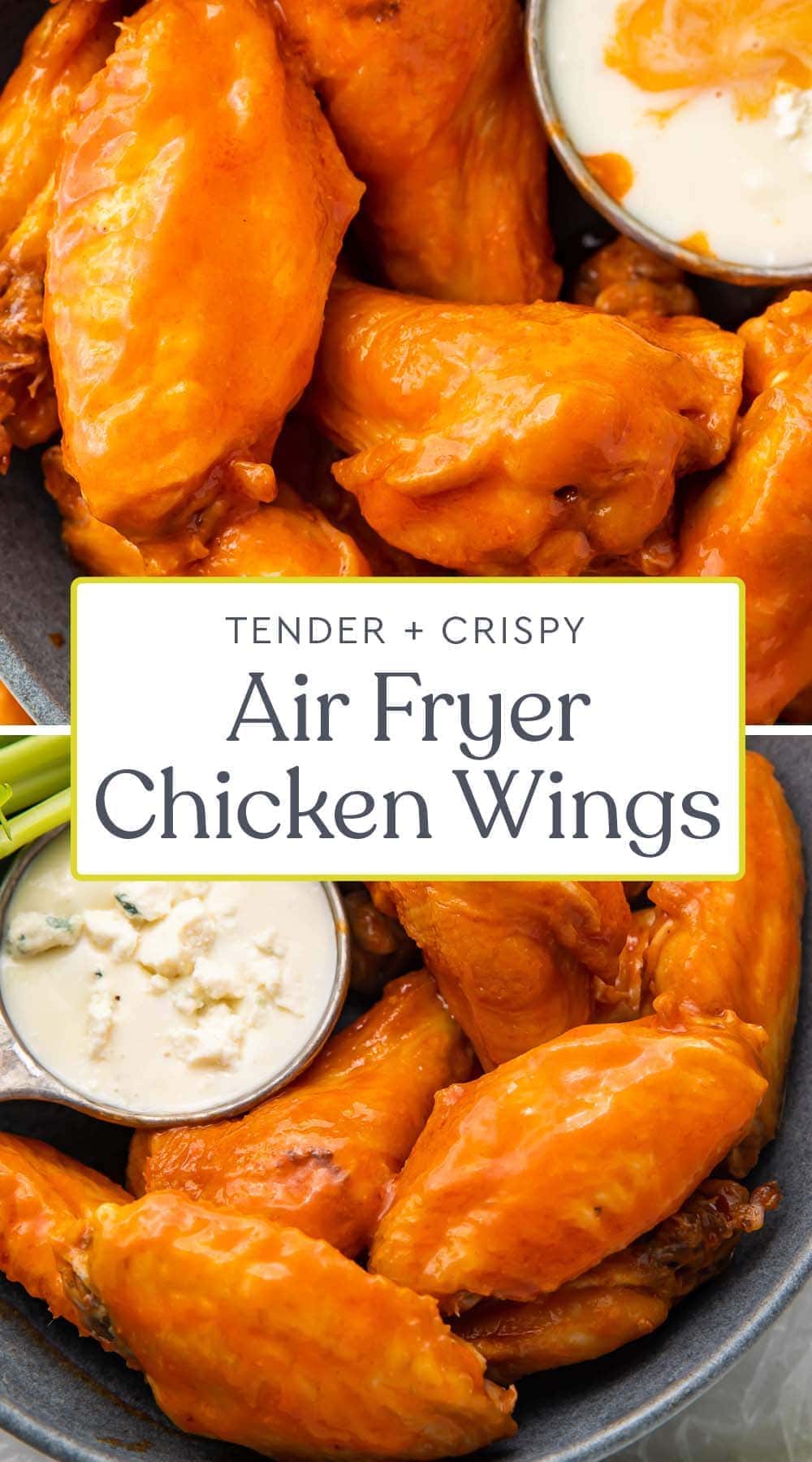 Crispy Air Fryer Chicken Wings in Buffalo Sauce - 40 Aprons