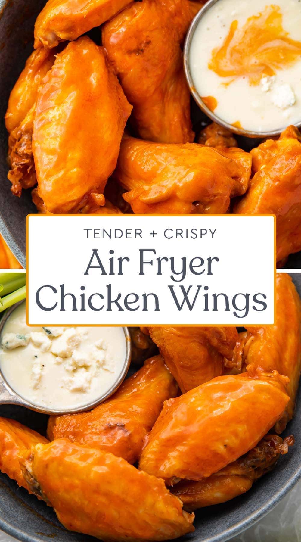 Crispy Air Fryer Chicken Wings in Buffalo Sauce - 40 Aprons