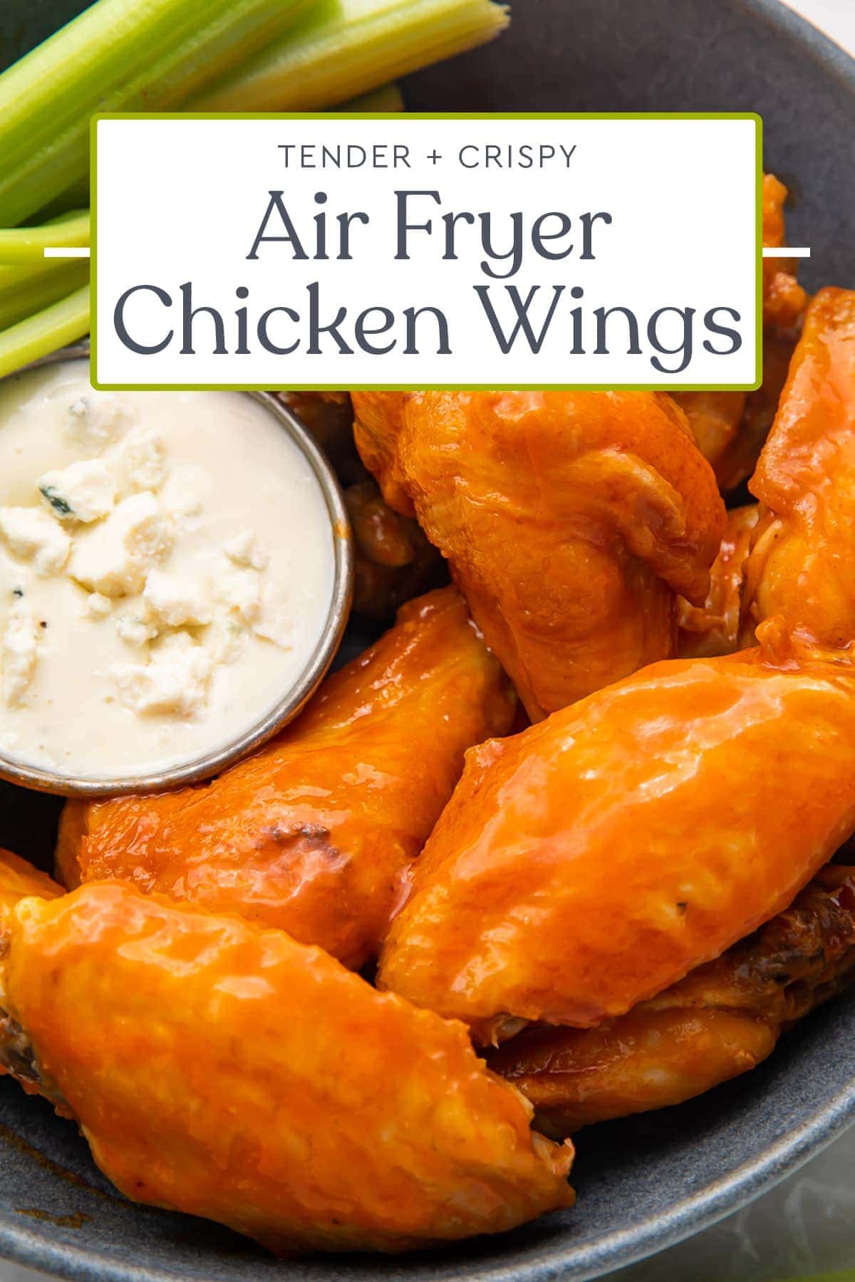 Crispy Air Fryer Chicken Wings in Buffalo Sauce - 40 Aprons