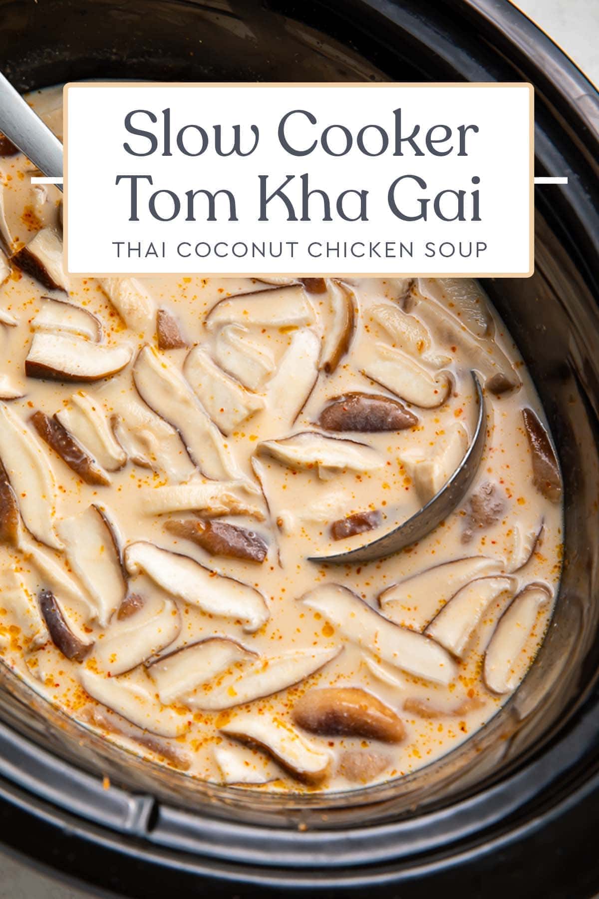 Slow Cooker Tom Kha Soup Thai Coconut Chicken Soup Aprons