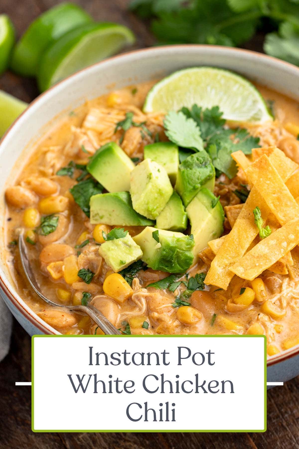 Instant Pot White Chicken Chili - 40 Aprons