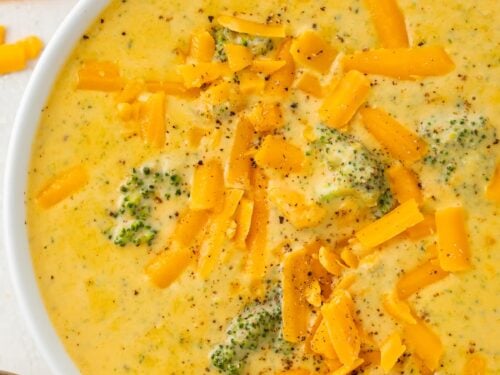 Keto Broccoli Cheese Blender Soup - 4 Ingredients, 10 Minutes!