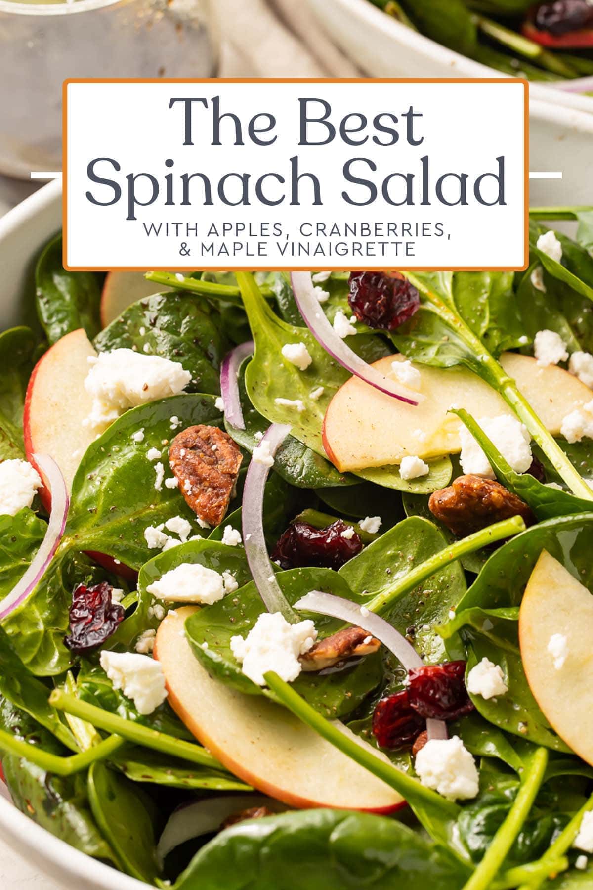 The Best Spinach Salad (with Maple Vinaigrette) - 40 Aprons