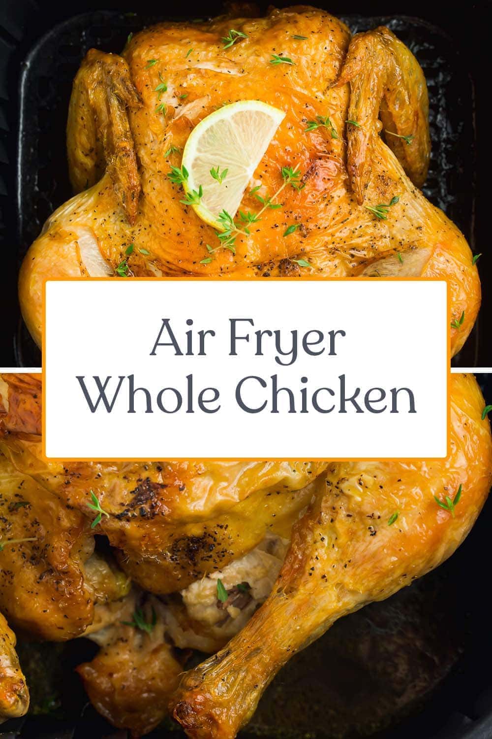 Simple and Easy Air Fryer Whole Chicken - 40 Aprons