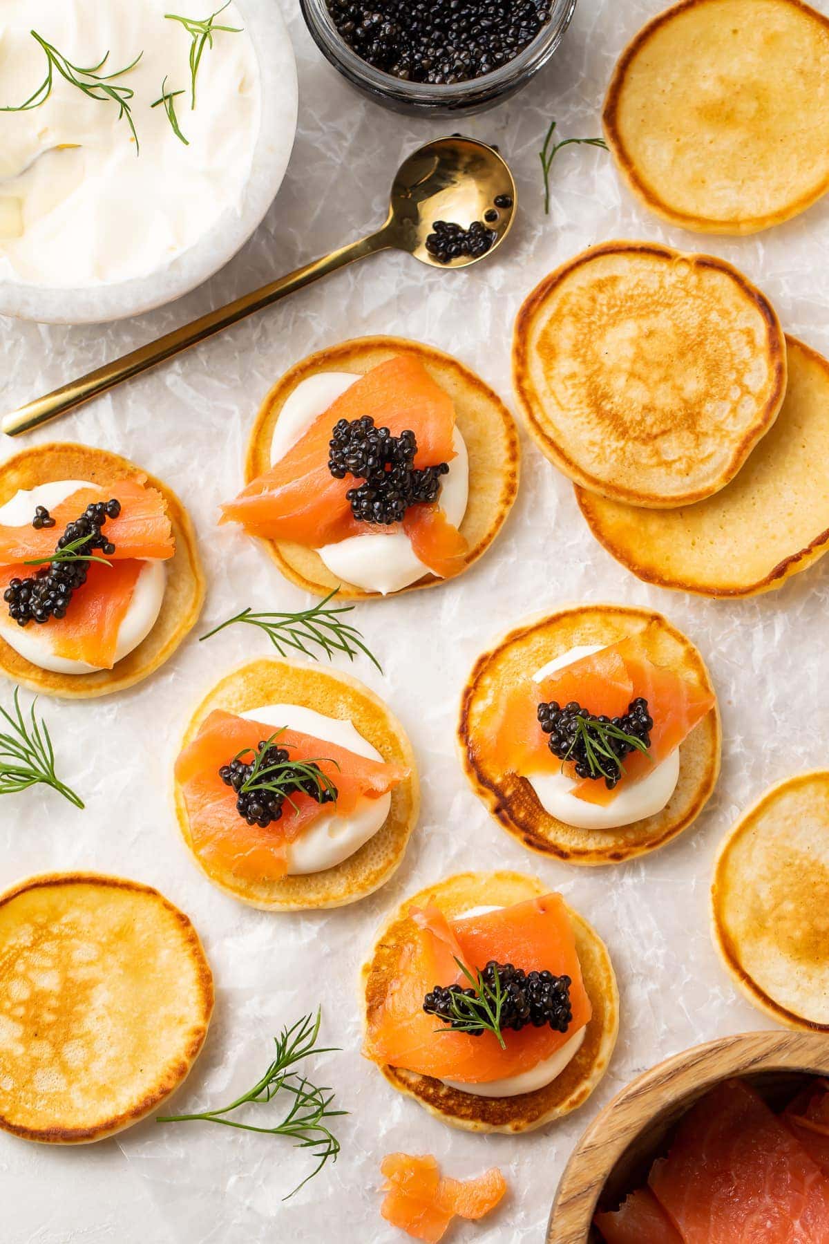 Cocktail Blini (For Caviar and More!) - 40 Aprons