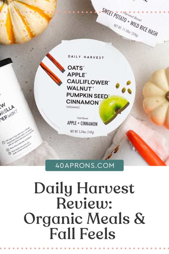 Pin graphic for Daily Harvest review