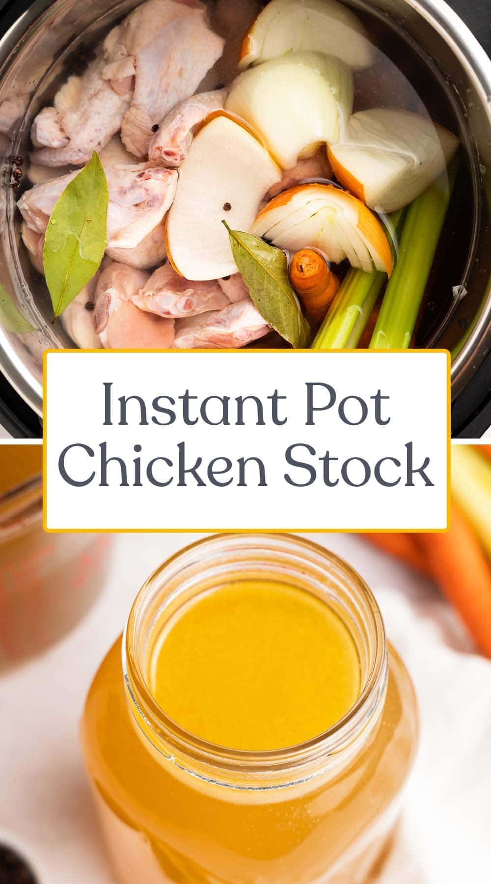 Instant Pot Chicken Stock - 40 Aprons