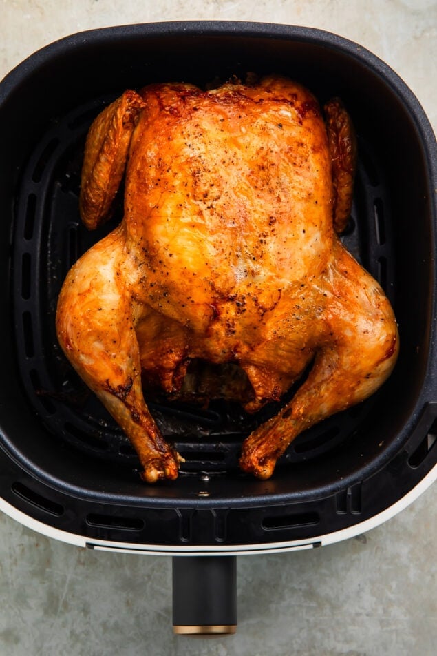 Easy Air Fryer Whole Chicken with Crispy Skin - 40 Aprons