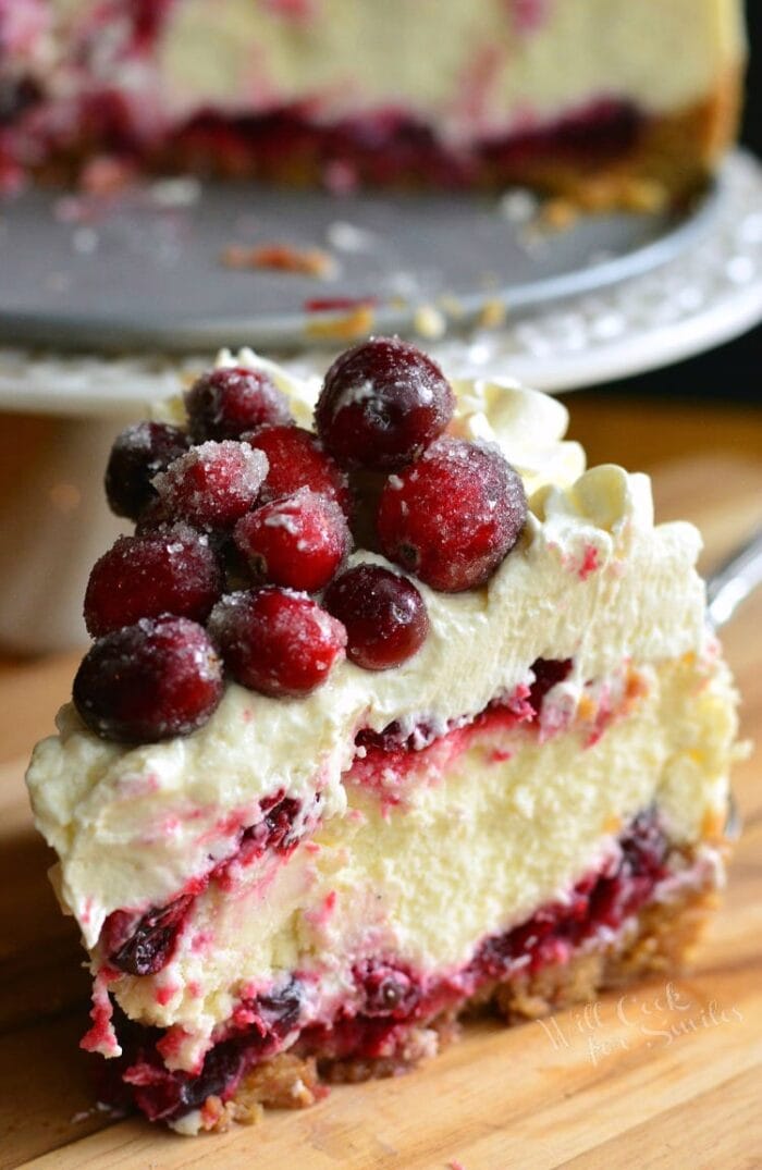 Cranberry white chocolate cheesecake from Will Cook for Smiles