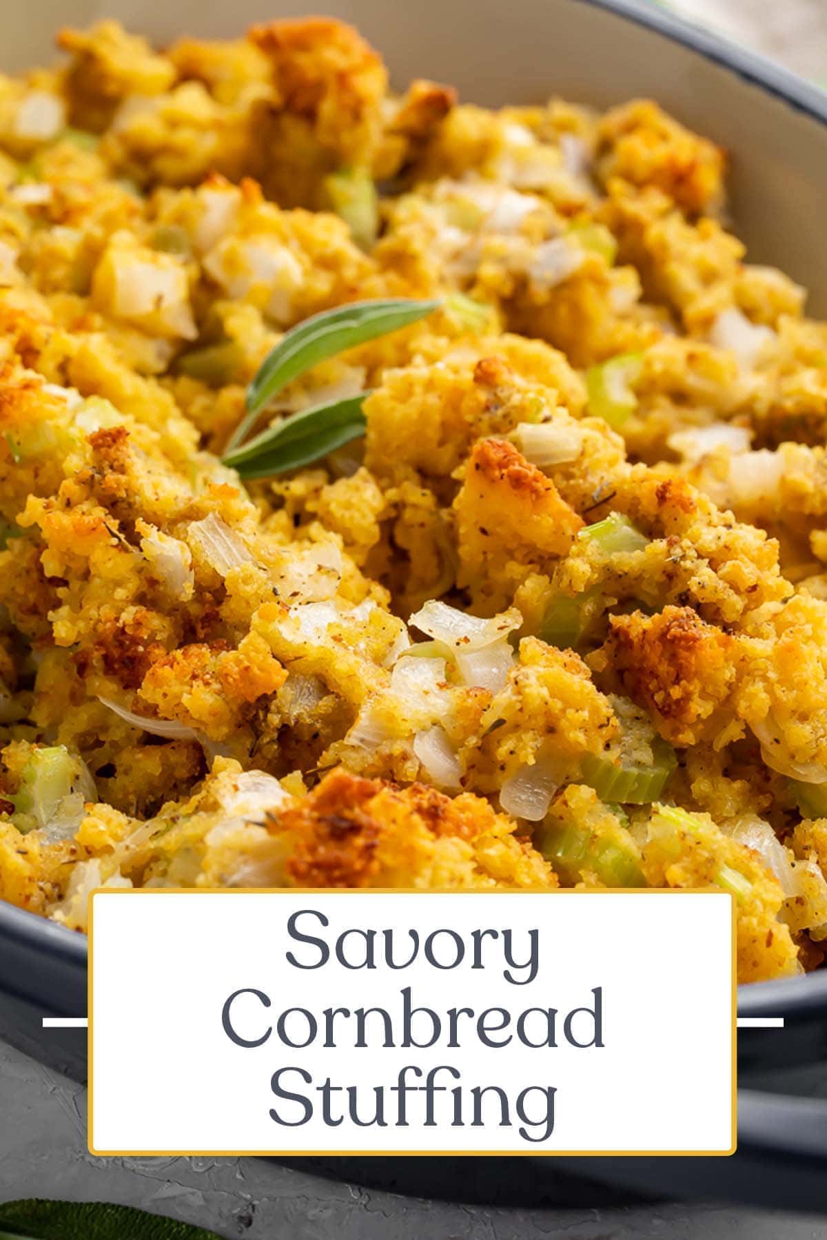 Savory Southern Cornbread Stuffing 40 Aprons   Cornbread Stuffing Single 7 