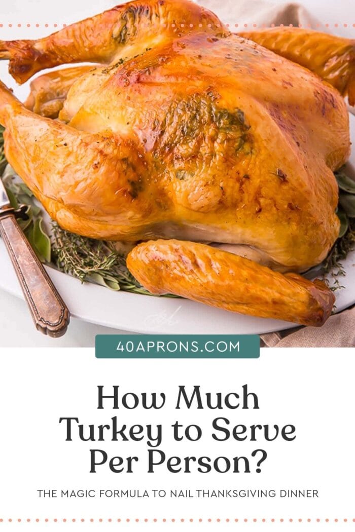 Graphic for how much turkey per person
