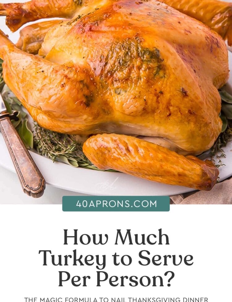 Graphic for how much turkey per person