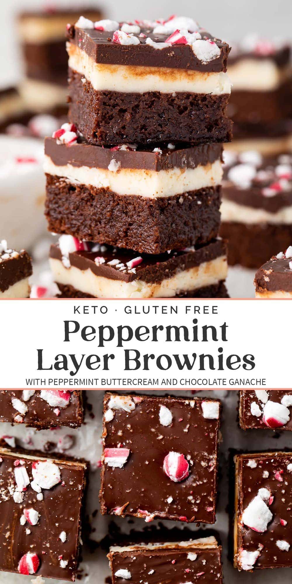 Keto Peppermint Layer Brownies - 40 Aprons