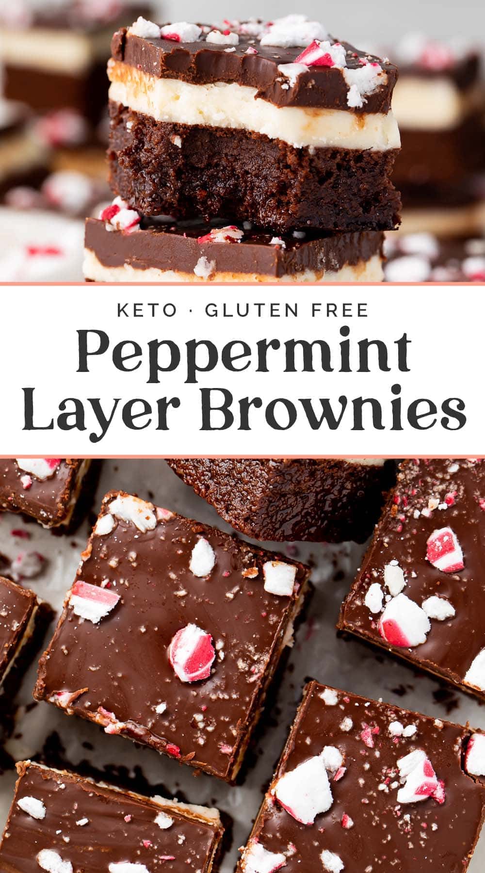 Keto Peppermint Layer Brownies - 40 Aprons