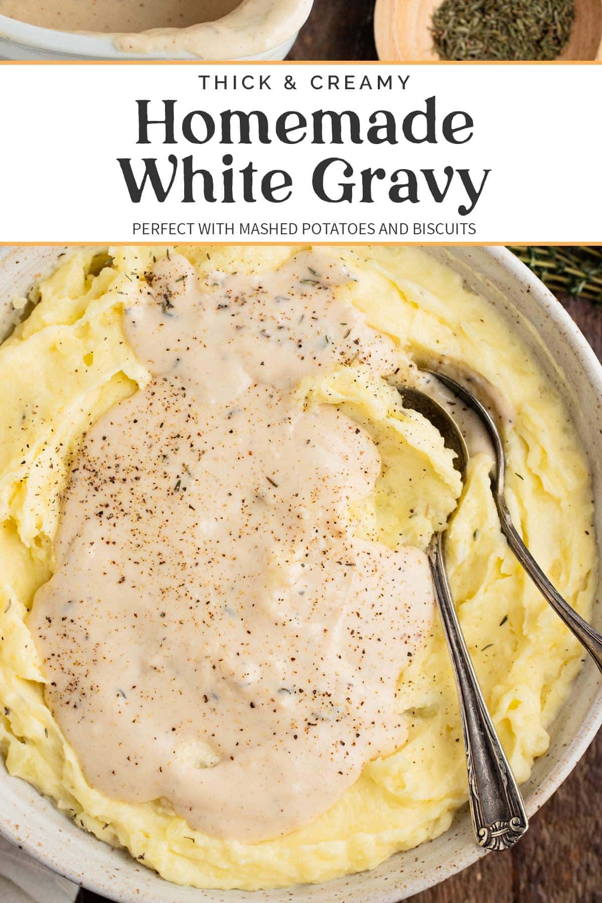 Homemade White Gravy 40 Aprons   White Gravy Single 