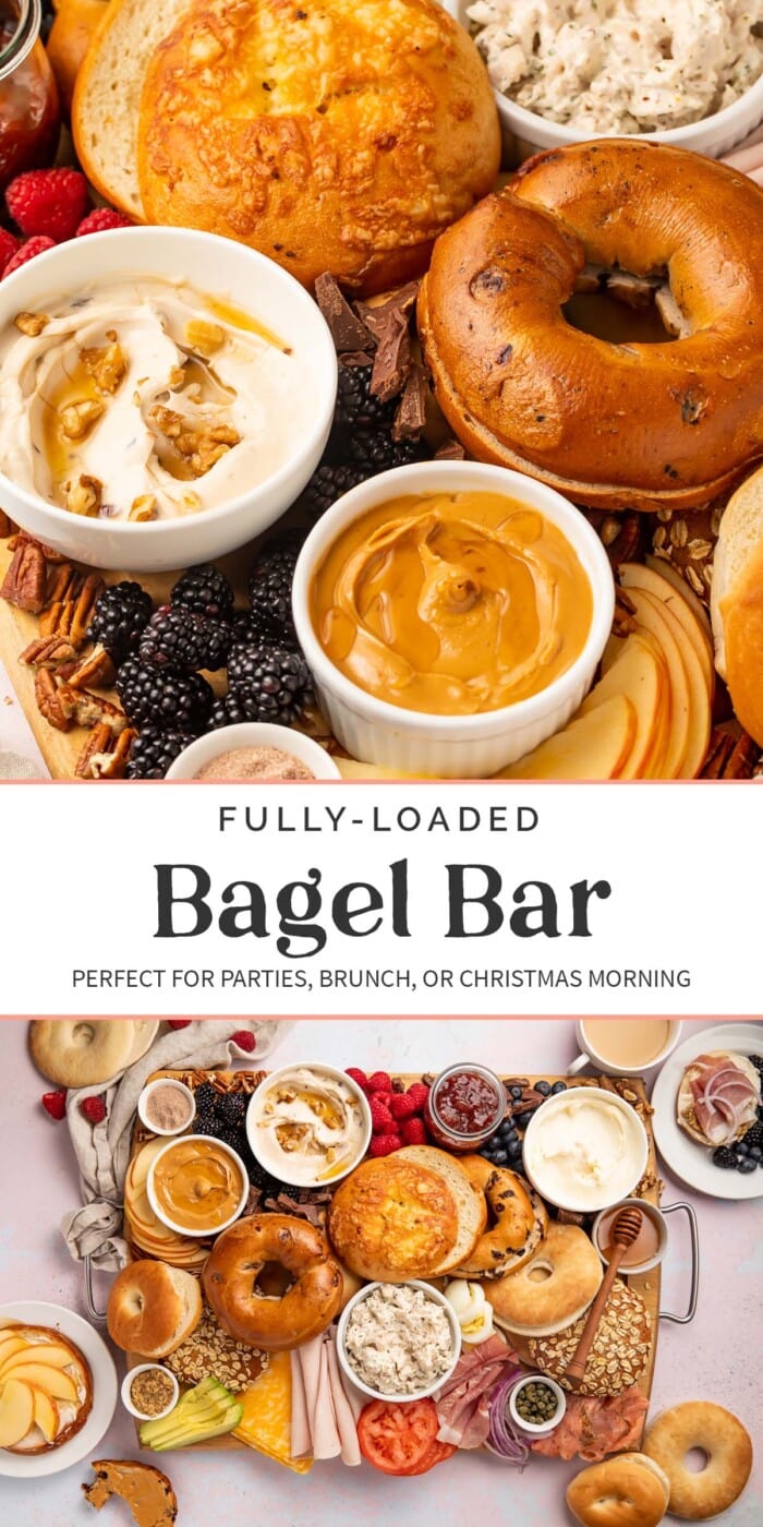 Pin graphic for bagel bar